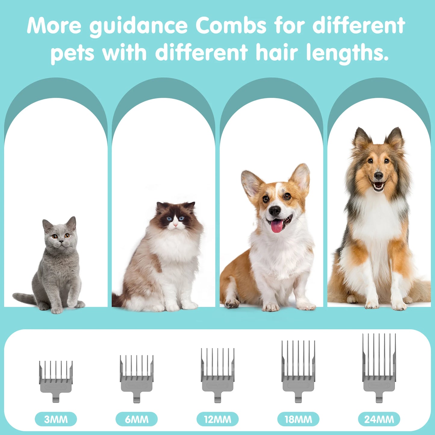 Transform Your Pet Grooming Experience with the Professional 6-In-1 Dog Grooming Vacuum Kit - Unmatched 11000PA Suction Power and 1.5L Capacity for Effortless Hair Removal and Complete Grooming Solutions