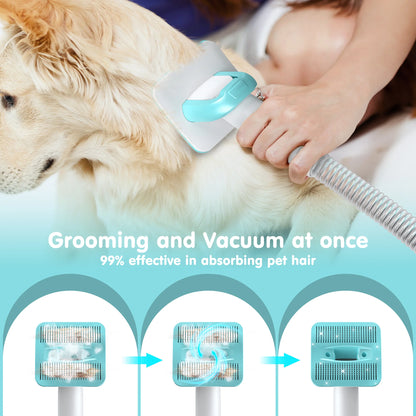 Transform Your Pet Grooming Experience with the Professional 6-In-1 Dog Grooming Vacuum Kit - Unmatched 11000PA Suction Power and 1.5L Capacity for Effortless Hair Removal and Complete Grooming Solutions